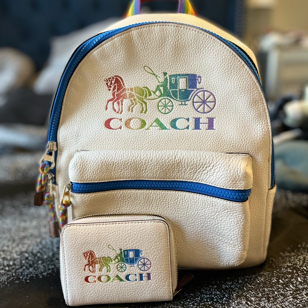 Coach Backpack & matching wallet